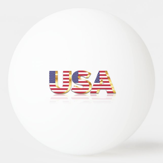 USA Flag Pong Ball Tischtennisball (Vorderseite)