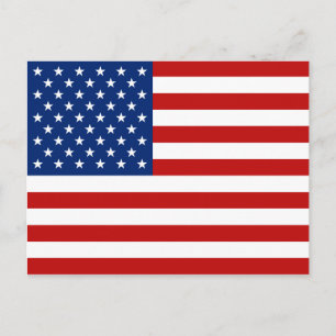 USA Flag Postkarte