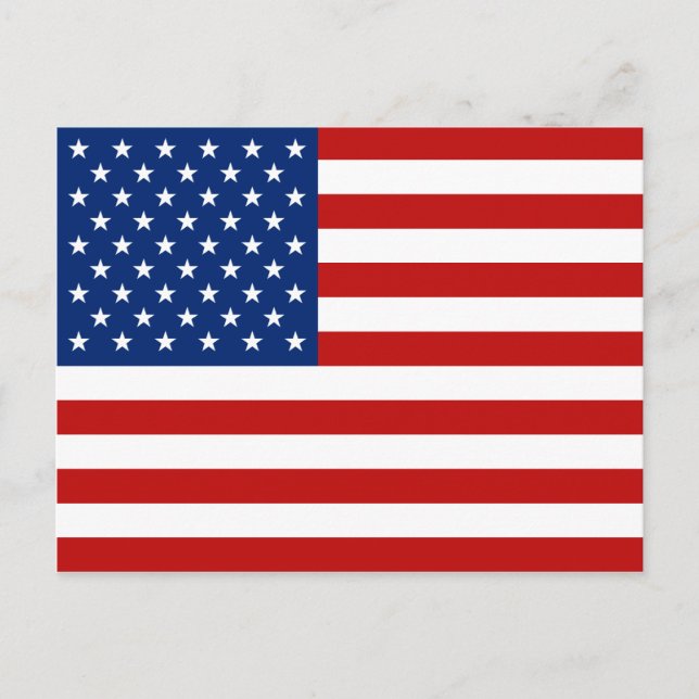 USA Flag Postkarte (Vorderseite)