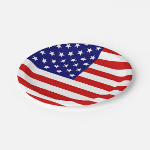 USA Flag ppcn Pappteller