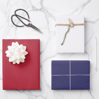 USA Flag Red White and Blue Geschenkpapier Set