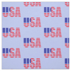 USA Flag Red White Blue auf blass blauem Hintergru Stoff