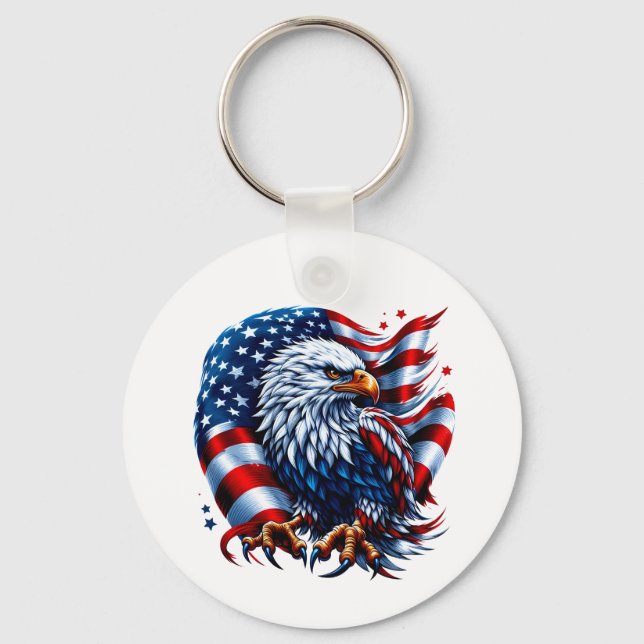 USA Flag Schlüsselanhänger (Vorderseite)