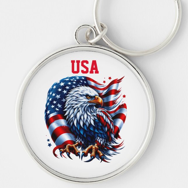 USA Flag Schlüsselanhänger (Vorne)