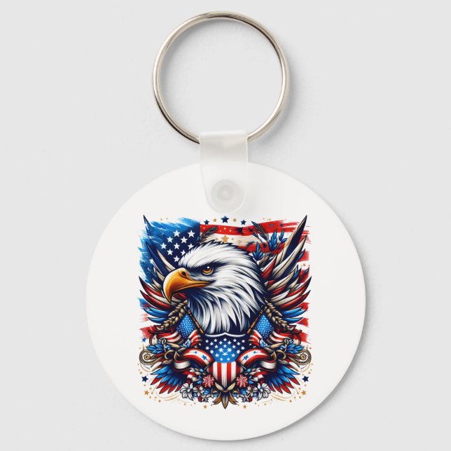 USA Flag Schlüsselanhänger (Vorderseite)