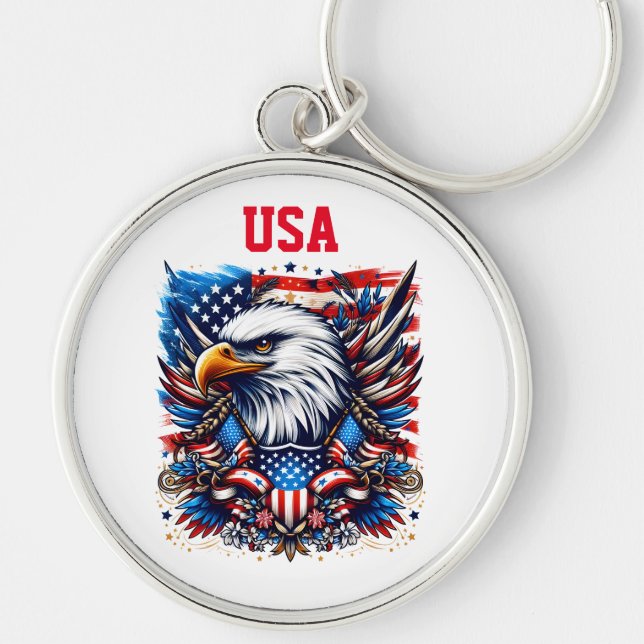 USA Flag Schlüsselanhänger (Vorne)
