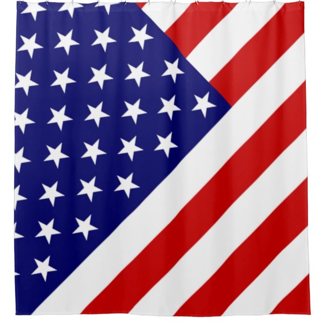 USA Flag sct Duschvorhang (Vorderseite)