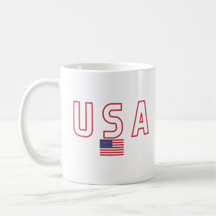 USA Flag Shirt, 4. Juli Kaffeetasse