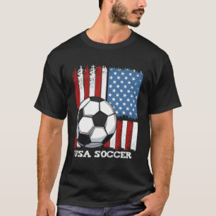 Usa Flag Soccer Team United Staaten Football Team  T-Shirt