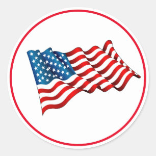 USA Flag Stickers