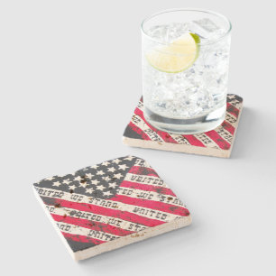 USA Flag Stone Untersetzer