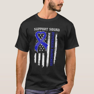 USA Flag Support Squad Dyspraxie Bewusstsein T-Shirt