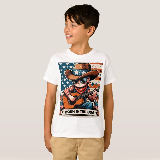 USA FLAG T - SHIRT (Vorne ganz)