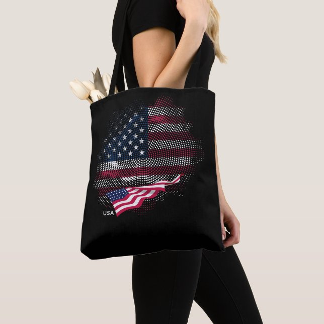 USA flag Tasche (Von Nahem)