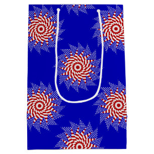 USA Flag-Teabag Falten S12b-GIFT BAG Mittlere Geschenktüte