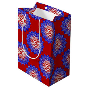 USA Flag-Teabag Falten S4-GIFT BAG m Mittlere Geschenktüte