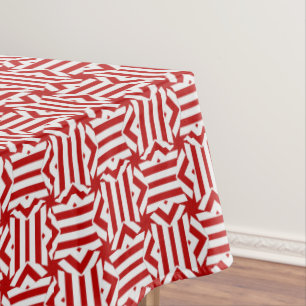 USA FLAG-TEABAG FOLDING S7-52x70 COTTON TABLECLOTH Tischdecke