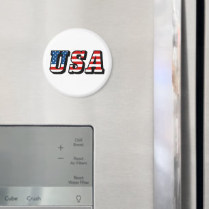 USA Flag Text Magnet