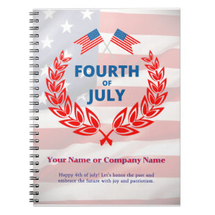 USA Flag Thema Corporate Office Custom 4. Juli Notizblock