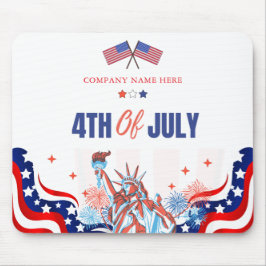 USA Flag Theme Custom 4. Juli Business Mousepad