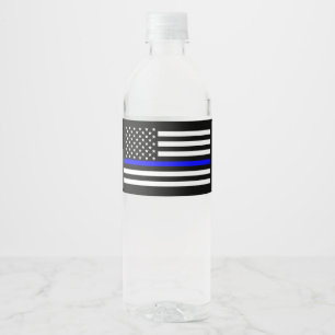 USA Flag Thin Blue Line Symbolisches Memorial auf