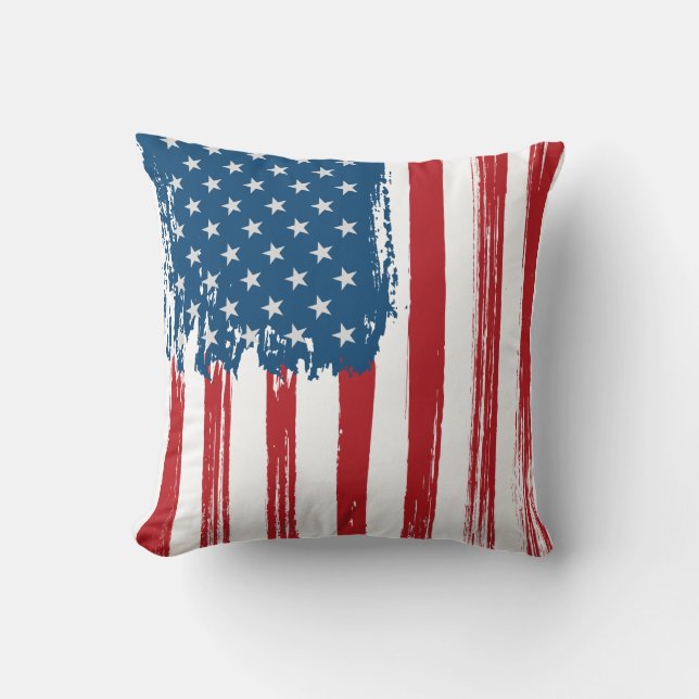 USA Flag Throw Kissen (Vorderseite)