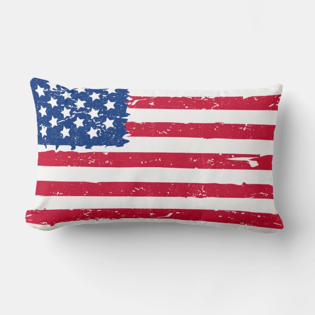 USA Flag Throw Kissen (Vorderseite)