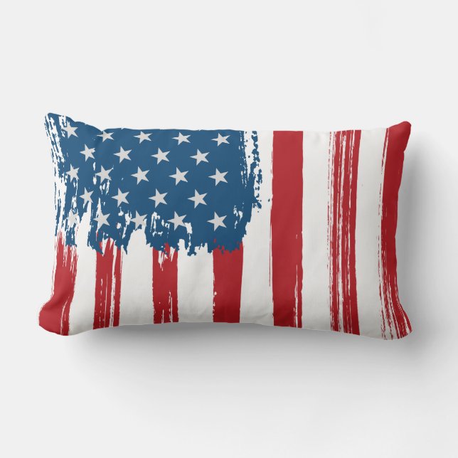 USA Flag Throw Kissen (Vorderseite)