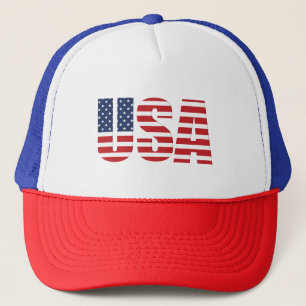 USA Flag Trucker Hat Truckerkappe