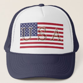 USA Flag Trucker Hat Truckerkappe