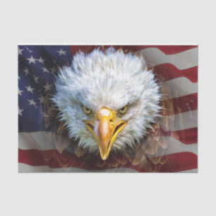 USA Flag und Adlergewebe für Geschenke Seidenpapier