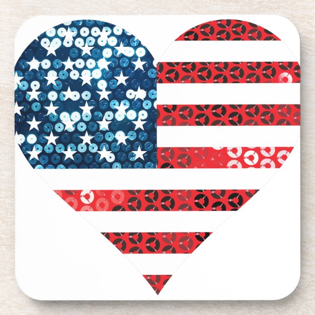 usa Flag Untersetzer (Vorderseite)