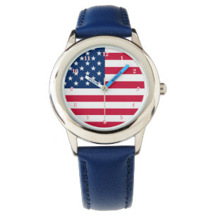 USA Flag Watch United States of America Armbanduhr