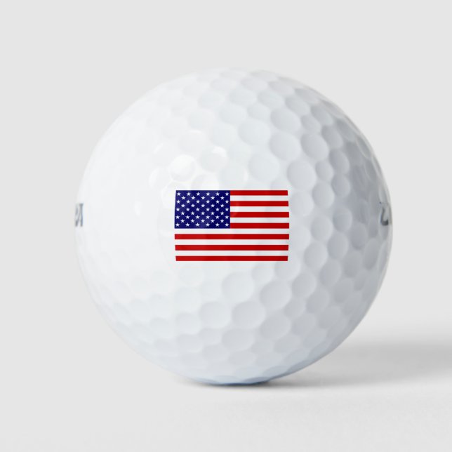 USA Flag wgbcnt Golfball (Vorderseite)