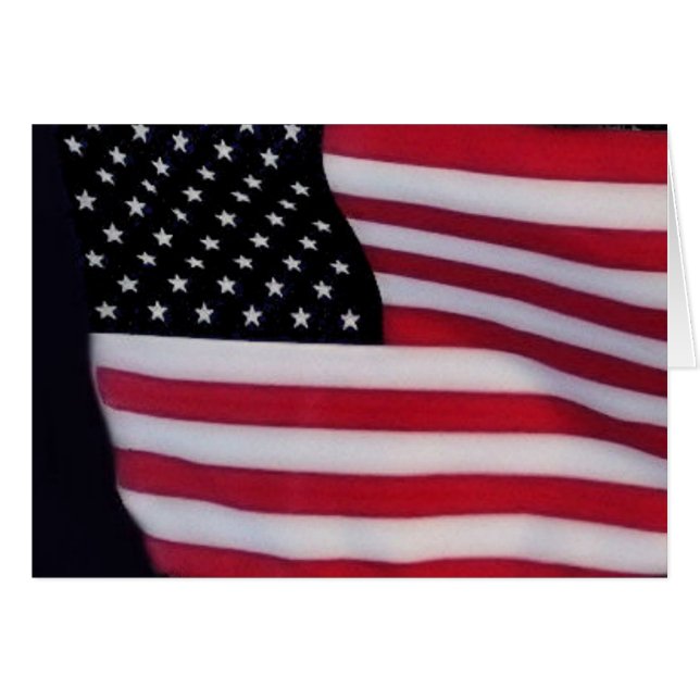USA flag with pledge inside (Vorderseite (Horizontal))