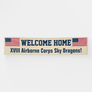 USA Flag Wüste Willkommen Zuhause Custom Banner
