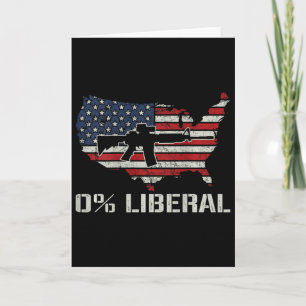 USA-Flagge 0% Liberal - Lustige Republikanische Ar Karte