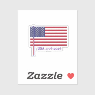 USA-Flagge 1776-2026 Jubiläum Aufkleber