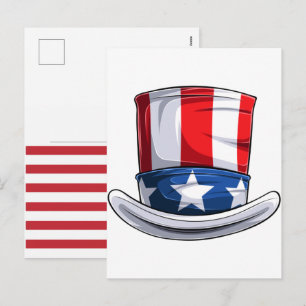 USA-Flagge 2026 – Kühne amerikanische Flagge für d Feiertagspostkarte
