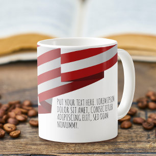 USA-Flagge Abzeichen Pop Art Kaffeetasse
