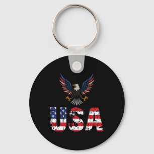 Usa-Flagge Adlers 4. Juli 1776 Freiheit Unabhängig Schlüsselanhänger