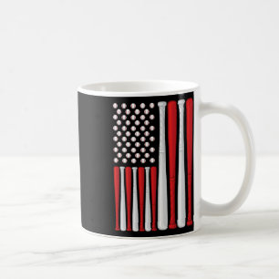 Usa-Flagge - Amerikanische Baseball-Flagge - Vinta Kaffeetasse