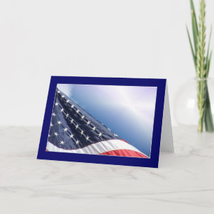 USA-Flagge - amerikanische patriotische Gruß-Karte Karte