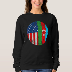 USA-Flagge Aserbaidschan Post Sowjet Staaten Ameri Sweatshirt