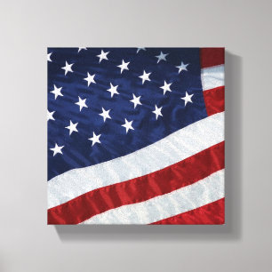 USA-Flagge auf Leinwand