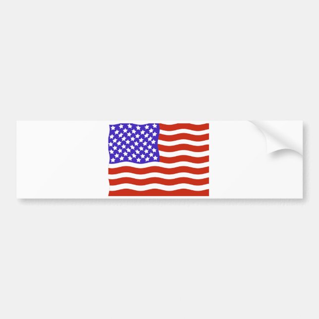 USA-Flagge Autoaufkleber (Vorne)