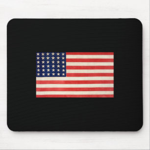 USA-Flagge Basic für Männer Frauen und Kinder US P Mousepad