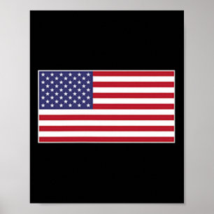 USA-Flagge Brust-Patch Sternenbanner Amerikanisch Poster
