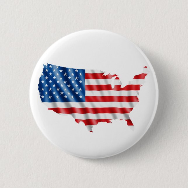 USA-Flagge Button (Vorderseite)