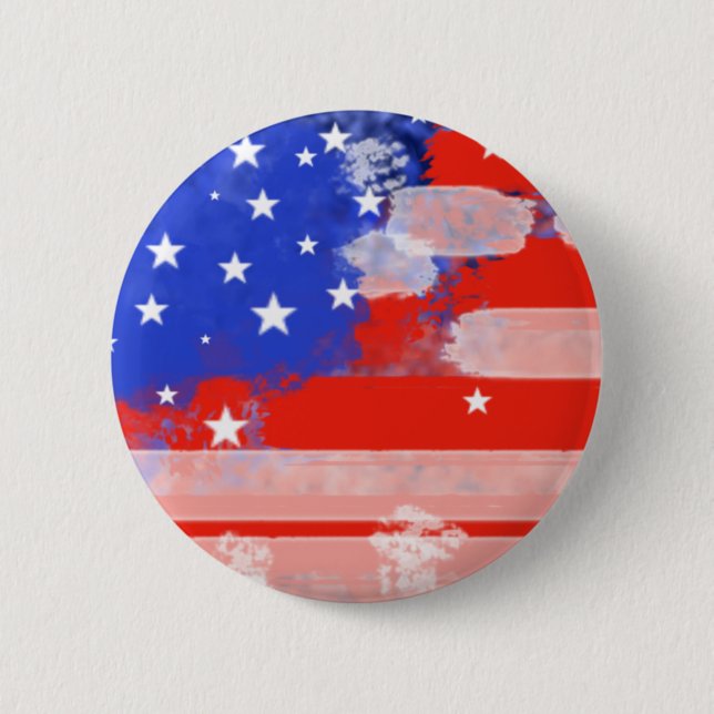 USA-Flagge Button (Vorderseite)